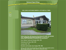 Tablet Screenshot of delmontsportshop.net
